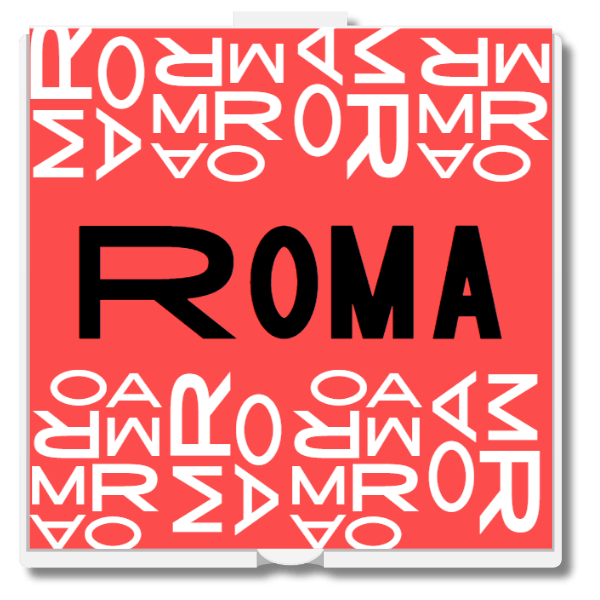 Roma Pizza printed on a pizza box